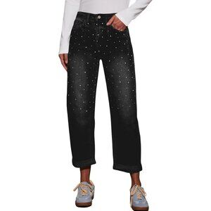 Women's High Waist Stretchy Denim Jeans Straight Bootcut Tapered Leg